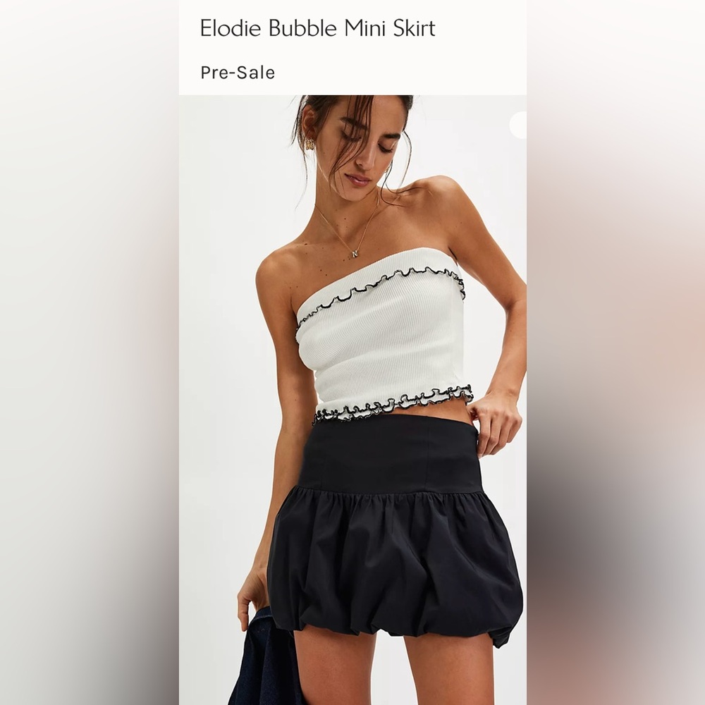 Free People Elodie Bubble Mini Skirt